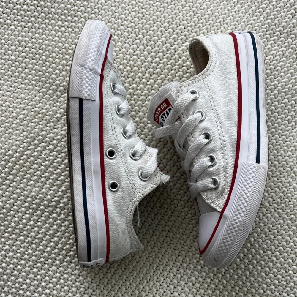 Converse Kids White and Red Sneakers